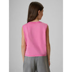 4F Girls' sleeveless T-shirt with print póló