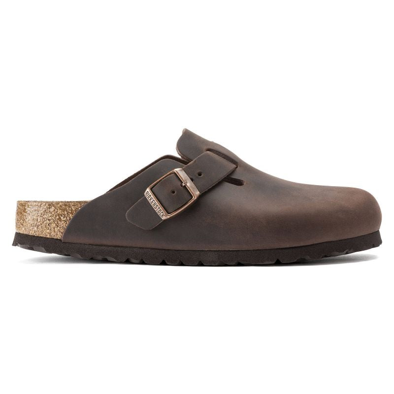 Birkenstock Boston Habana Oiled Leather Regular Wide Women's/Men's Clogs (0860131) Egyéb