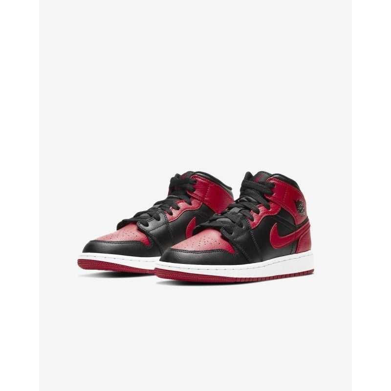AIR Jordan 1 Mid Banned GS retro - fekete cipő