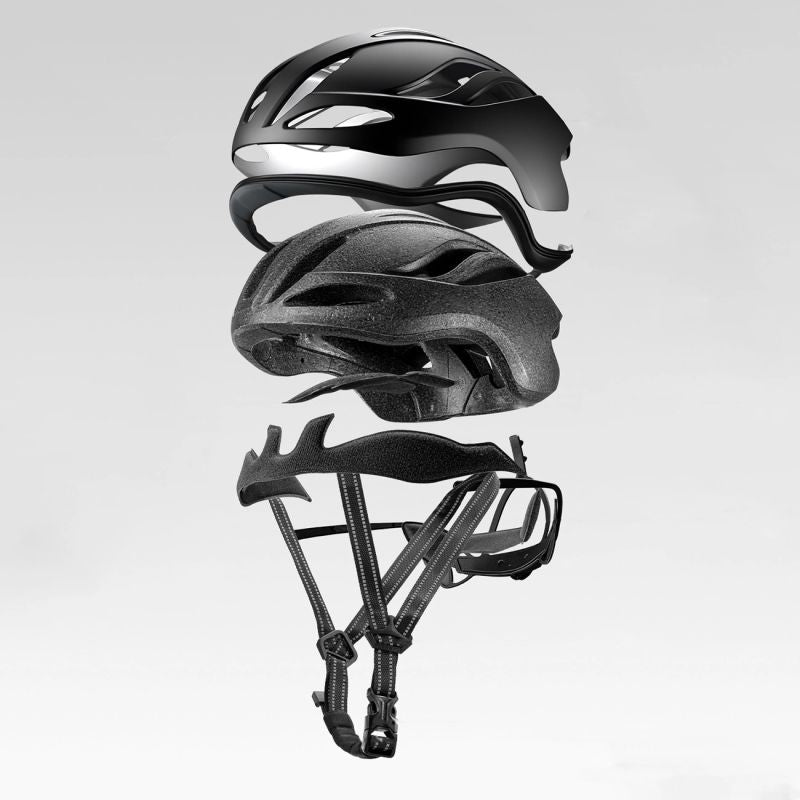 Rockbros TS-42 Lightweight Bike Helmet 58-62 cm - Black czarny lights
