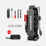 Rockbros Multitool Bicycle Tool Set with Ratchet Wrench and Tire Levers - Black fekete kiegészítő 304004-204137