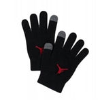 AIR Jordan Youth Set Winter Hat + Gloves Essential Pom Beanie Set Black - uniwersalny hats, gloves
