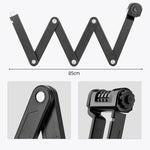 Rockbros Folding Bike Lock with Combination - Black
