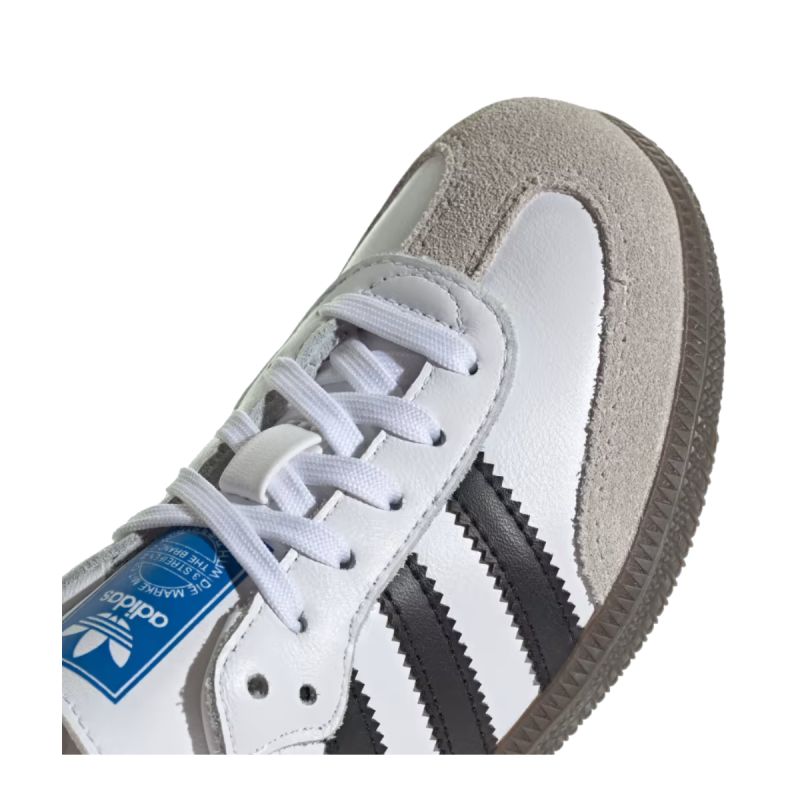 Adidas Unisex Kids' Leather Samba OG Kids – fekete cipő IE3677