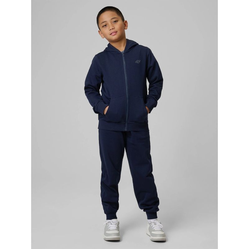 4F Boy's regular hooded sweatshirt gyerek kapucnis pulóver 4FJRMM00TSWSM2747-31S