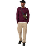 Champion Crewneck Sweatshirt 220272 RS522 bordó kapucnis pulóver