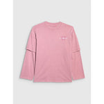 Oversized longsleeve with print for girls 4F 4FJRAW25TLONF543-54S hosszú ujjú póló