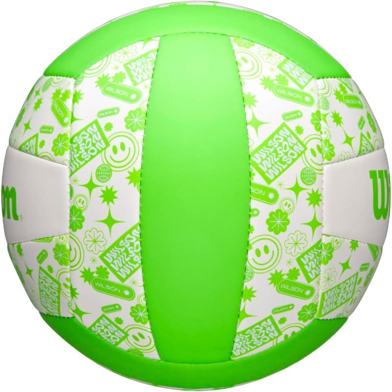 Wilson Stamp Vb Volleyball Green And White