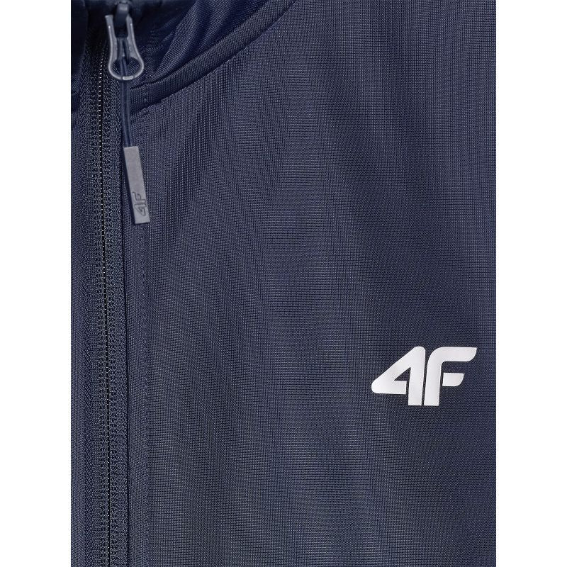 Men's zip-up sweatshirt without hood 4F 4FRAW25TSWSM2459-31S kapucnis pulóver