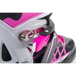 Enero Pro Roller Skates-Roller Skates-Ice Skating 4in1 Led 34-37 Pink-Gray szürke skates, roller skates
