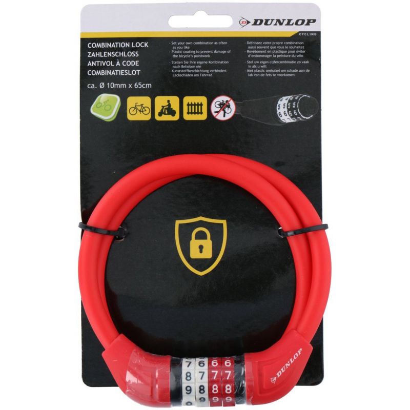 Dunlop Bicycle Lock piros hátizsák 180861