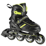 Nils Extreme Nh18191 2in1 Roller Skates -Lime Size L (39-43) With Replaceable Hockey Blade fekete görkorcsolya