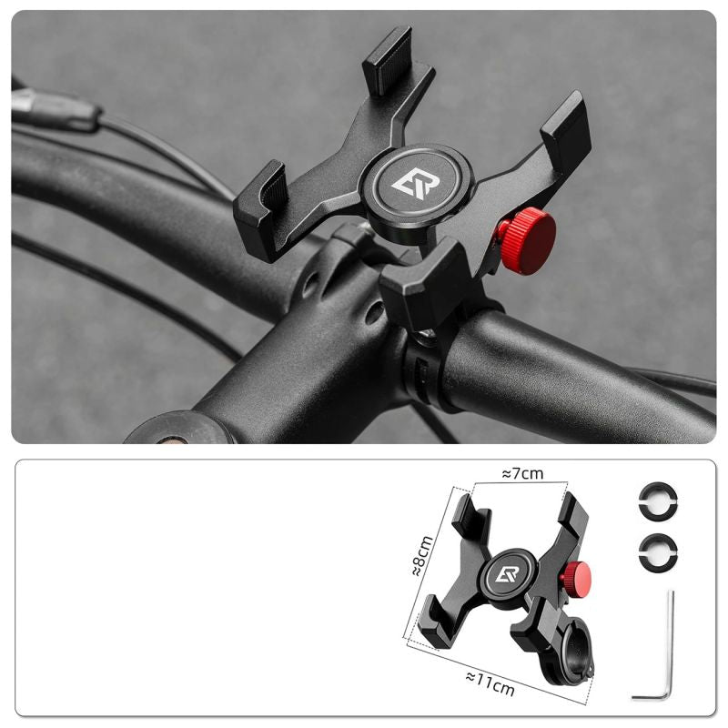 Rockbros 25210039001 Handlebar Clamp Phone Holder - Black kierownica phones and accessories