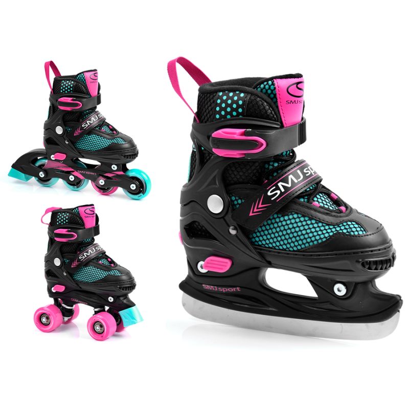 Smj sport 3in1 Jr BS-616TP roller skates Szabadidő kiegészítő
