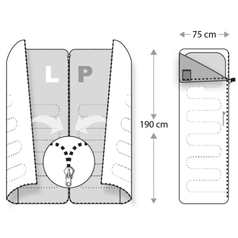 Meteor Dreamer Sleeping Bag uniw tourist equipment, sleeping bags