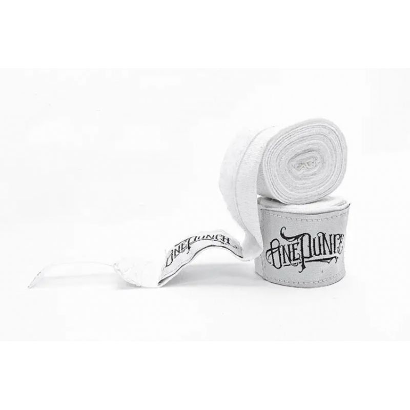 MASTERS FIGHT EQUIPMENT Elastic Boxing Hand Wraps “ONE PUNCH”, 3.5 fekete harcművészeti felszerelés 133256-OP01