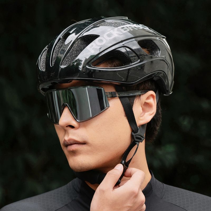 Rockbros LK-66 Lightweight Bike Helmet 58-62 cm - Black fekete lights
