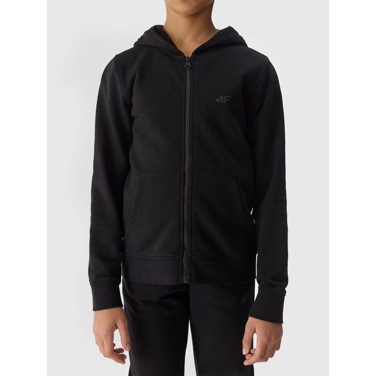 Girls' sweatshirt with a hood, 4F Junior kapucnis pulóver