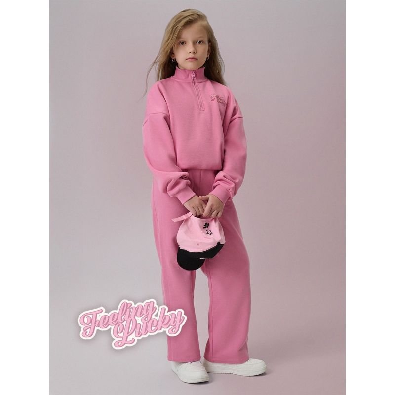 4F Girls' straight leg sweatpants ruházat 4FJRSS26TTROF1727-54S