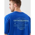 Men's oversize printed T-shirt 4F 4FRSS24TTSHM2535-36S póló