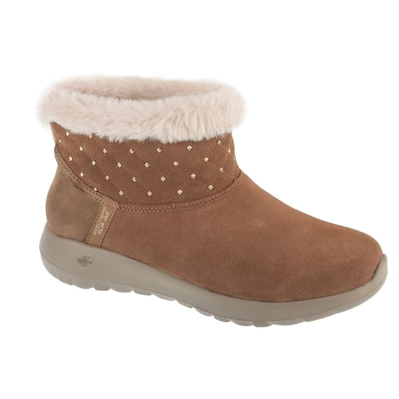 Skechers Slip-Ins: On-The-Go Joy - Cozy Shimmer Brown barna utcai cipő 144816-CSNT