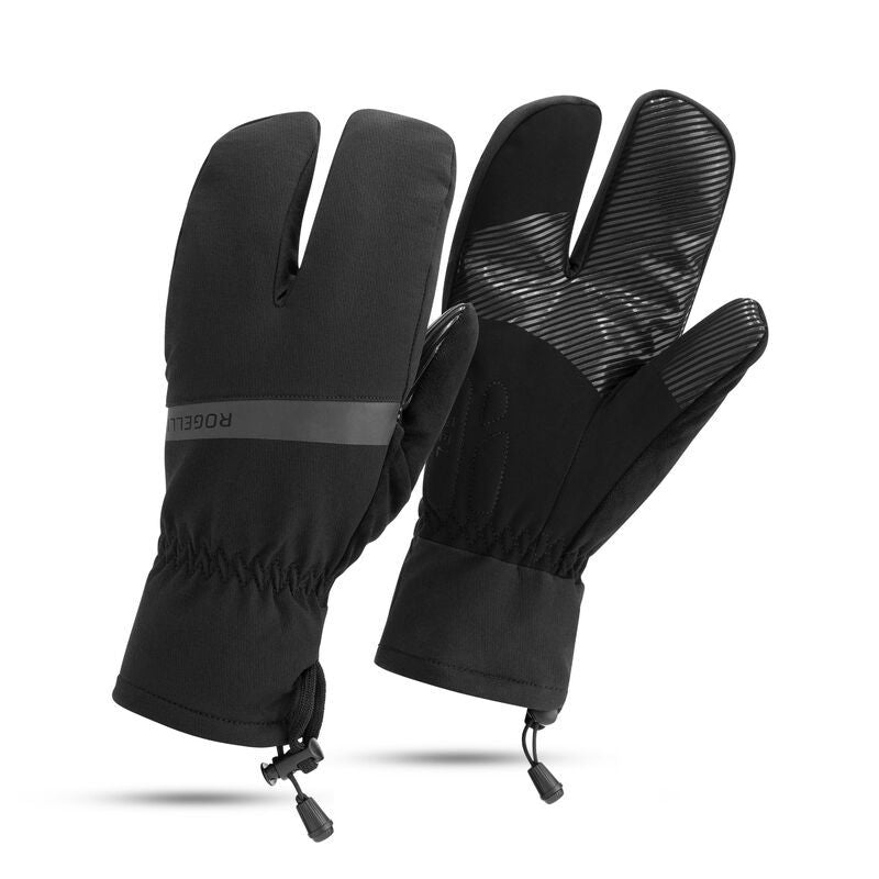 Rogelli NOVA LOBSTER winter gloves black 2XL fekete kesztyű