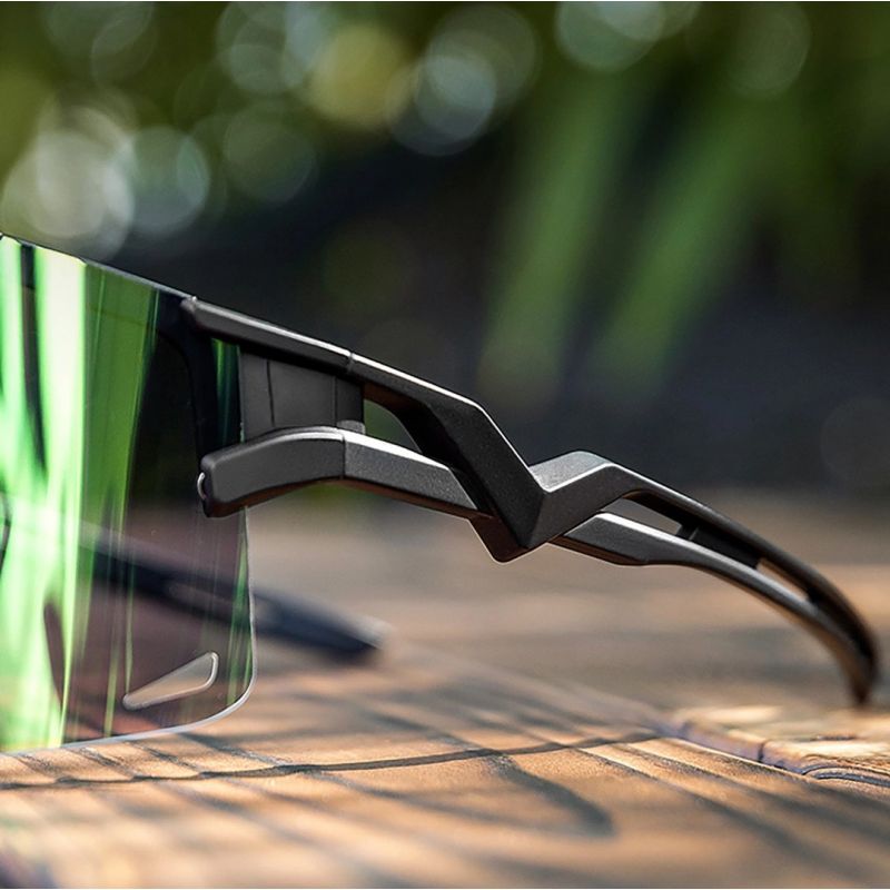 Rockbros Photochromic Cycling Glasses with UV Protection and Corrective Insert - Green zöld glasses, training equipment