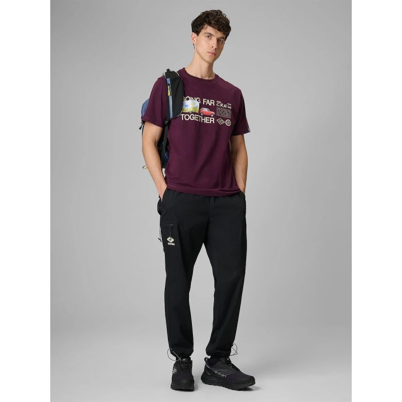 4F Men's regular printed T-shirt póló 4FRSS26TTSHM3810-50S