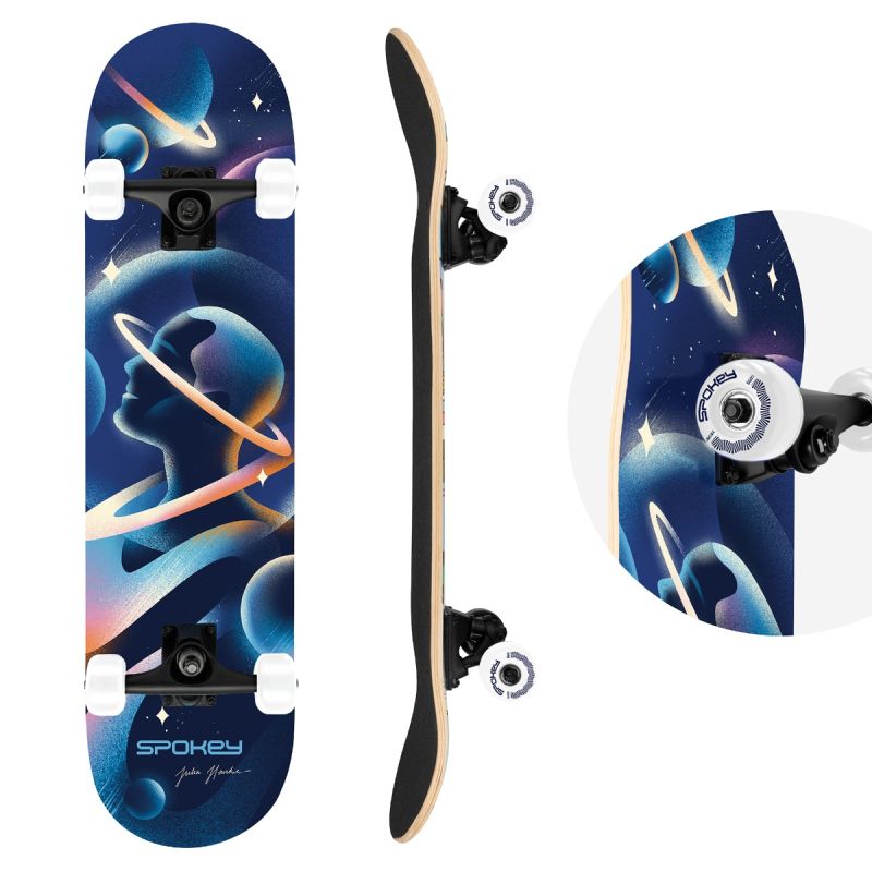 Spokey ASTRO Skateboard fekete gördeszka