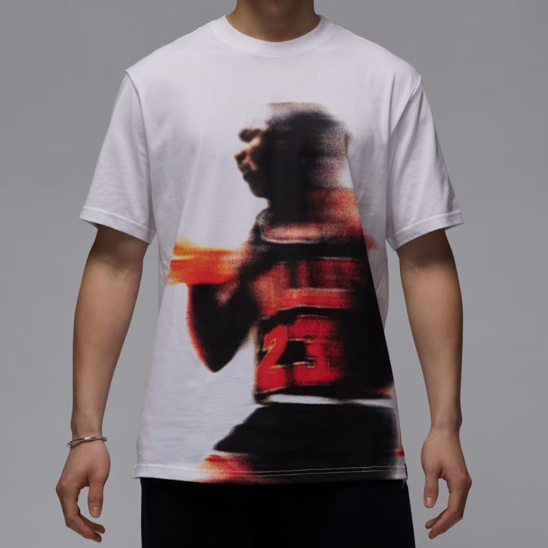 AIR Jordan Men's Sport Dri-FIT Graphic T-Shirt White - fehér póló