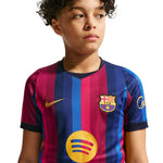 Nike FC Barcelona 2026/27 Stadium Home Kids' Jersey Burgundy kék kiegészítő II1624683