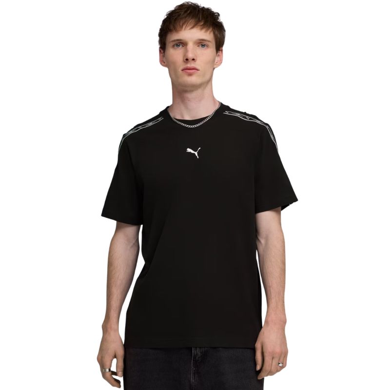 Men's Puma Tape Tee black 691693 fekete póló