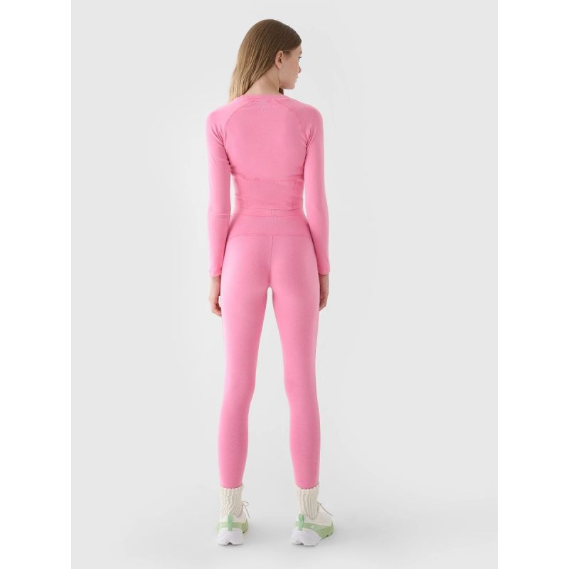 Women's knitted 4F 4FRAW24TTIGF250-54S leggings