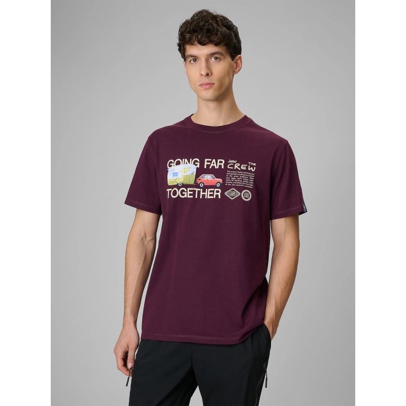 4F Men's regular printed T-shirt póló 4FRSS26TTSHM3810-50S