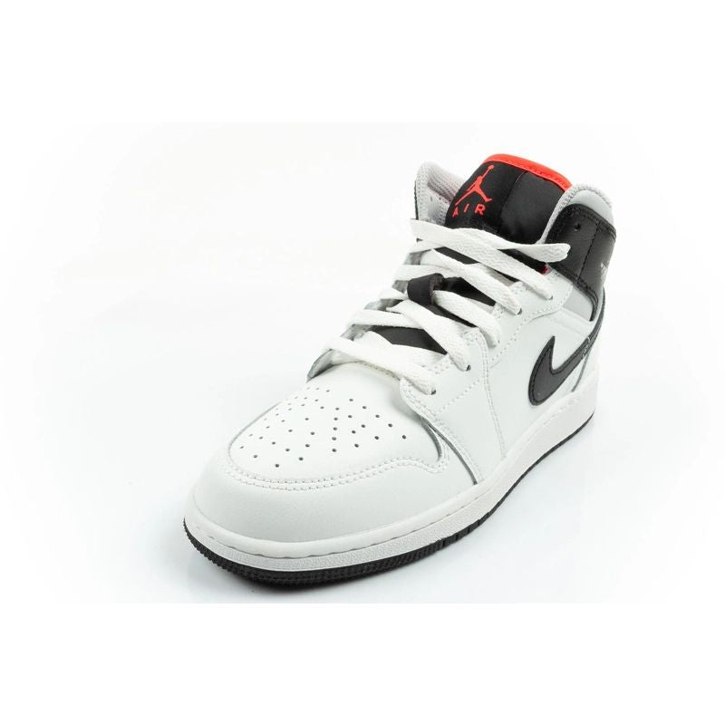 Nike Air Jordan 1 women's high-top sports fashionable sneakers white fekete cipő