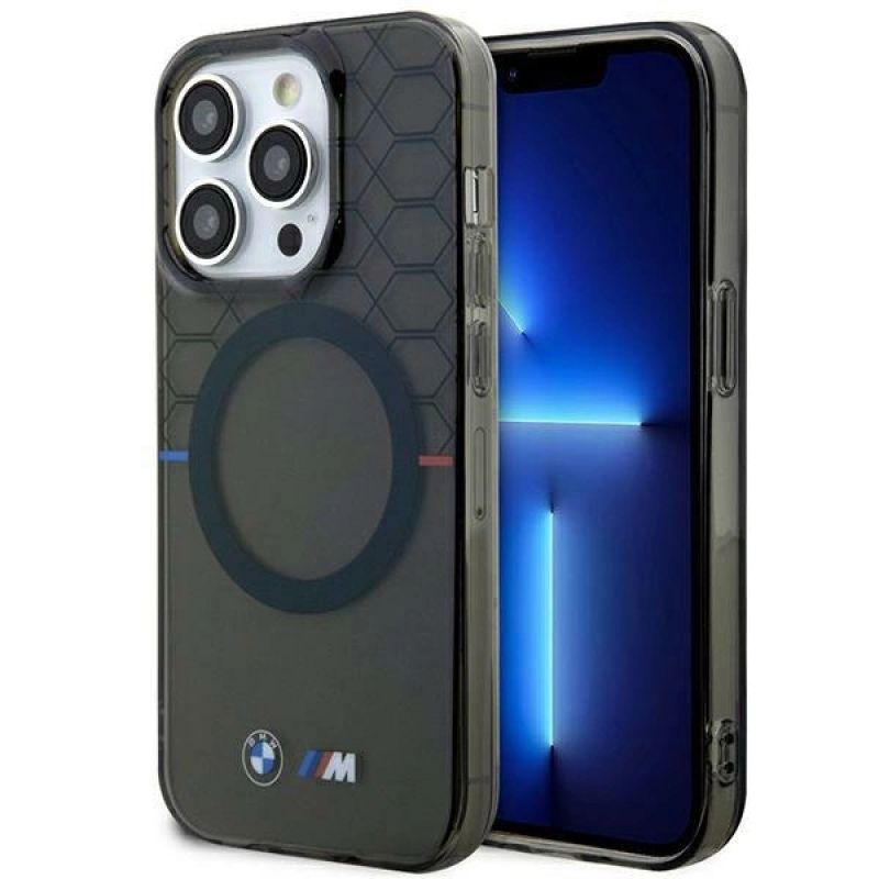 Case BMW BMHMP14XHGPK iPhone 14 Pro Max 6.7" /grey hardcase Pattern MagSafe szürke nadrág