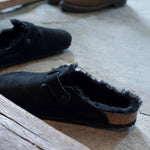 Birkenstock Boston Shearling Black Women's Wool Insulated Clogs in Suede Leather Narrow (0259883) Kiegészítő