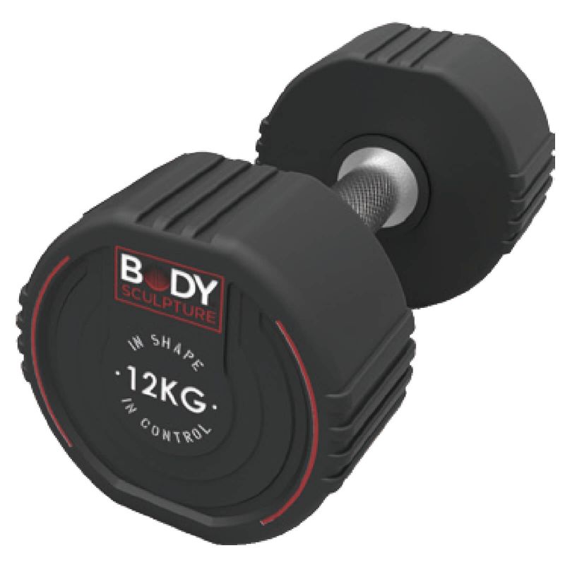 Body Sculpture TPU dumbbell BW 133 12 KG fekete edzőfelszerelés BW13312KG