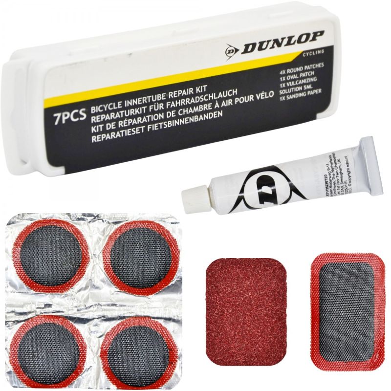 Dunlop Tube Repair Kit Patches And Glue 7 Pieces Box kiegészítő GSP-307213