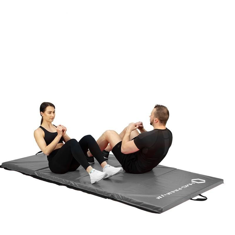 HMS Folding gymnastic mattress gray MGS01 szürke fitness matrac 17-44-286