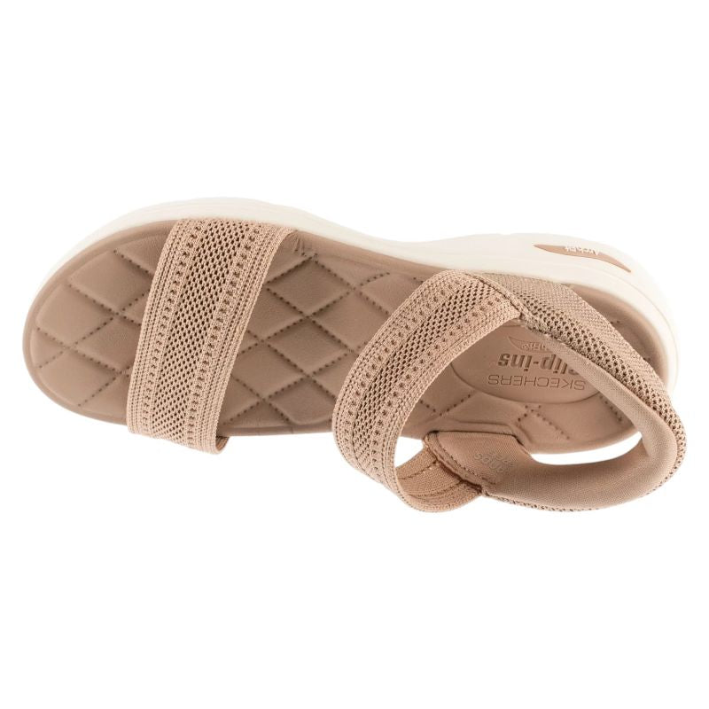 Skechers Slip-Ins: GO Walk Arch Fit 2.0 Sandals – Kennedy Beige bézs utcai cipő 140844-TAN