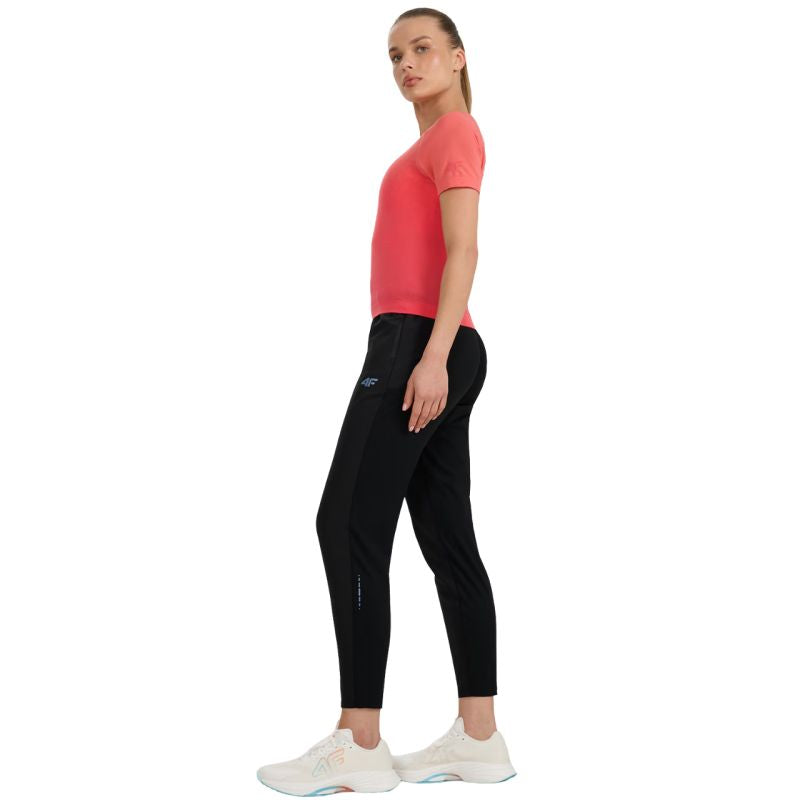 4f Women's trousers FNK F0931 deep black 4FWAW25TFTRF0931 20S Ruházat
