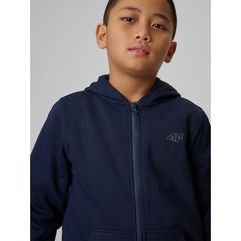 4F Boy's regular hooded sweatshirt gyerek kapucnis pulóver 4FJRMM00TSWSM2747-31S