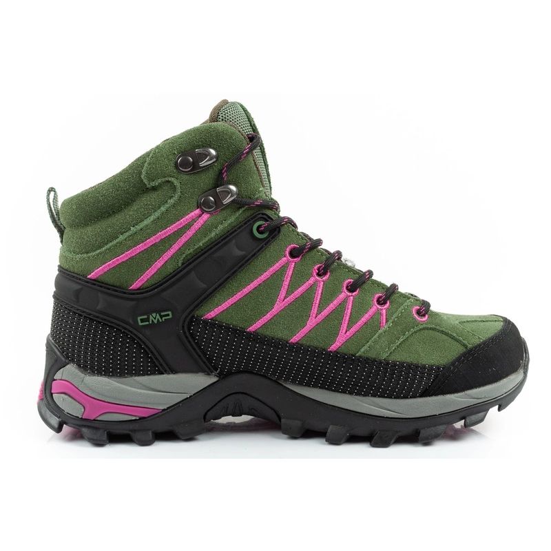 CMP Rigel women's trekking leather durable waterproof ankle boots green zöld cipő