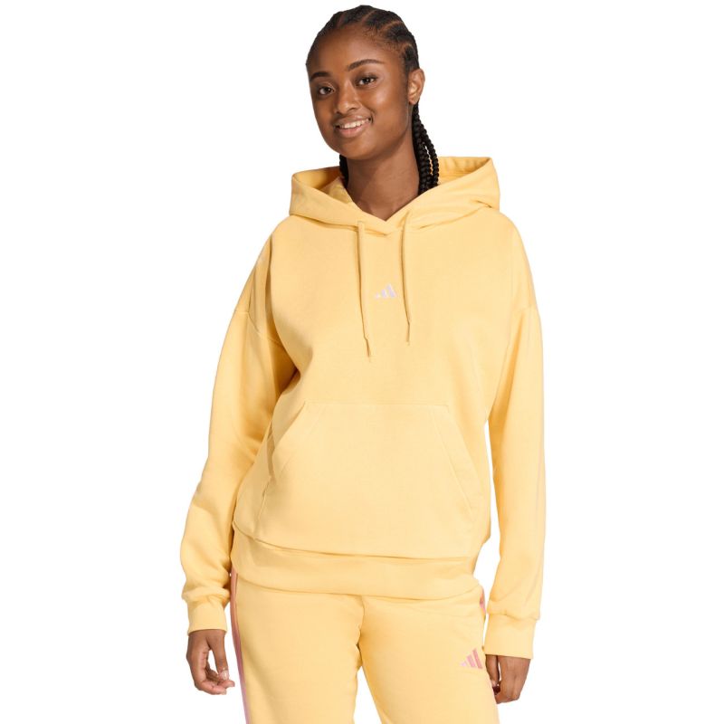 Women's adidas Essentials Small Logo Feel Cozy Hoodie Yellow KC5281 2xs sweatshirts