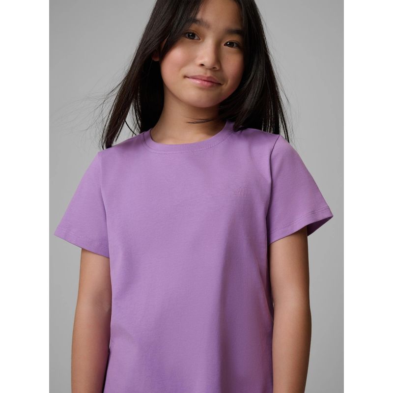4F Regular plain girls' T-shirt shirts