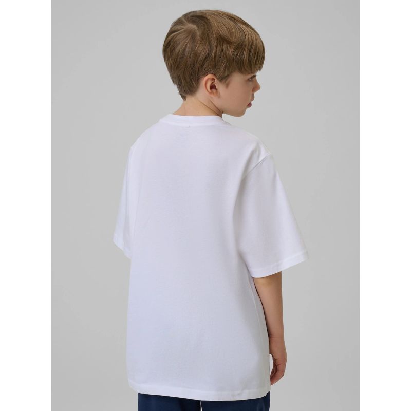 4F Boy's loose T-shirt with print 158/164 póló 4FJRSS26TTSHM3786-10S