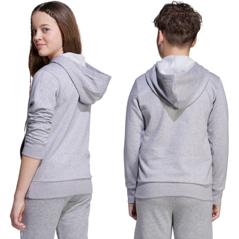 adidas Essentials Hoodie for kids gray JV9995 128 cm kapucnis pulóver