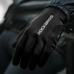 Rockbros cycling gloves spring/summer/autumn, full, size: L - black czarny \ l kesztyű