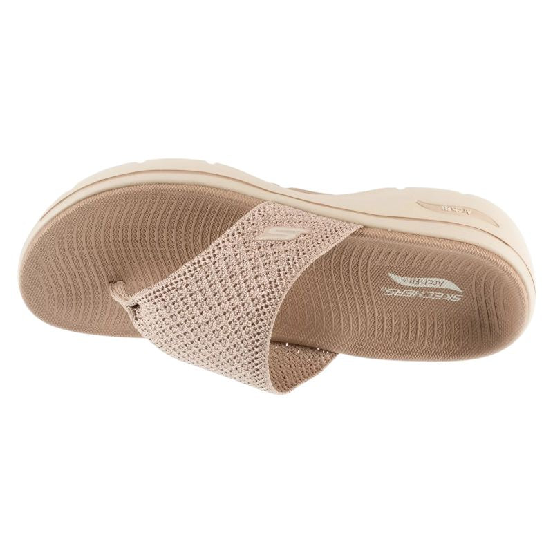Skechers Go Walk Arch Fit 2.0 Sandals – Carrie Beige, Size bézs utcai cipő 140861-TPE